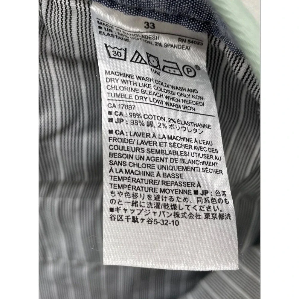 Banana Republic Emerson Straight Fit Chino Shorts Sage Green Mens 33 11in Inseam